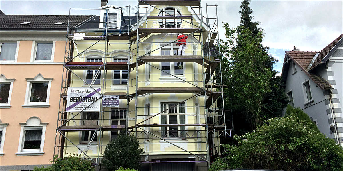 Fassadenarbeit
